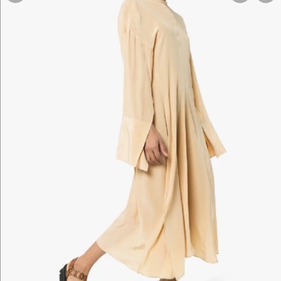 Acne studio silk gathered back dress - Picture 4 of 6